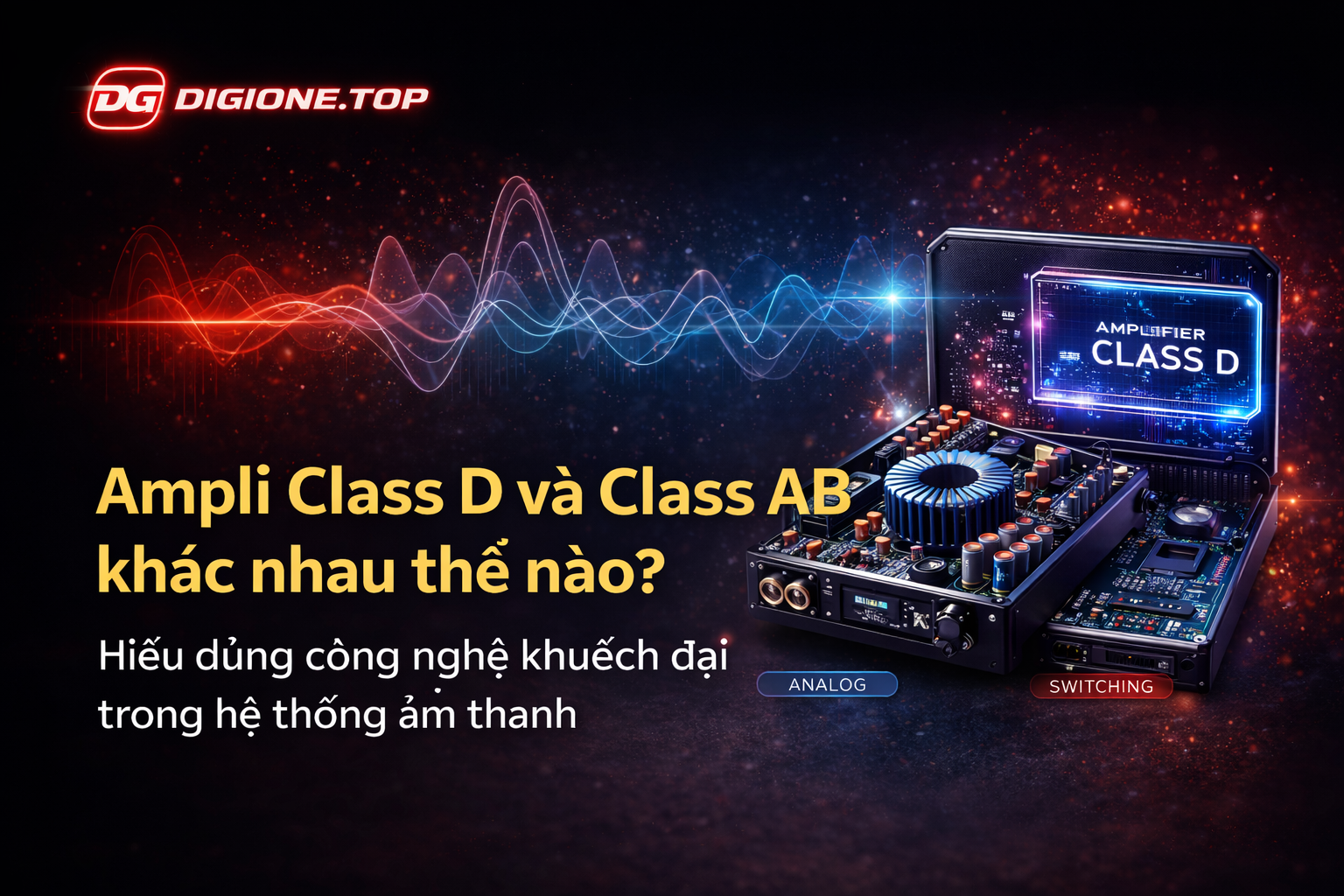 So sánh ampli Class D và AB