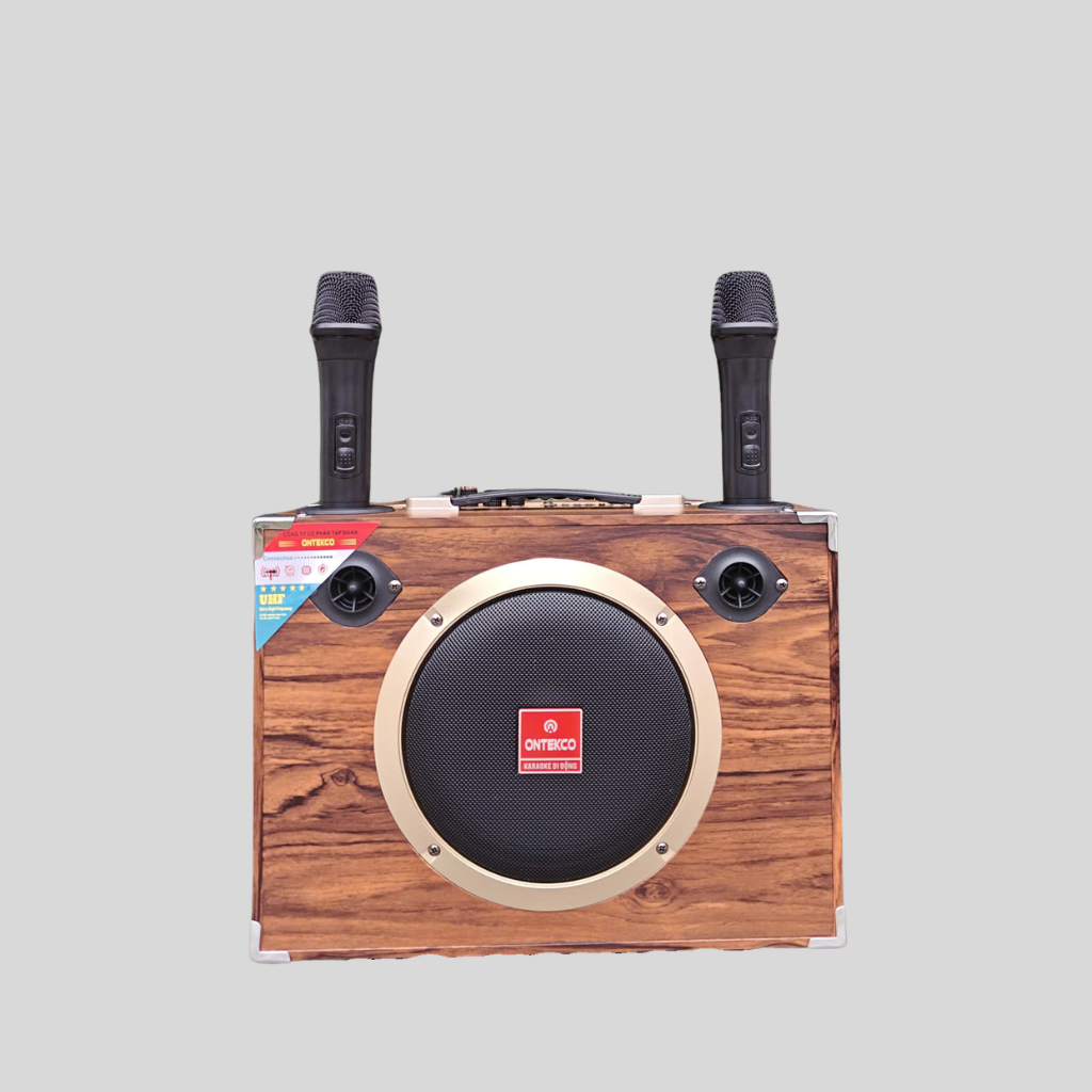 Loa xách tay karaoke Ontekco TX201 kèm 2 micro
