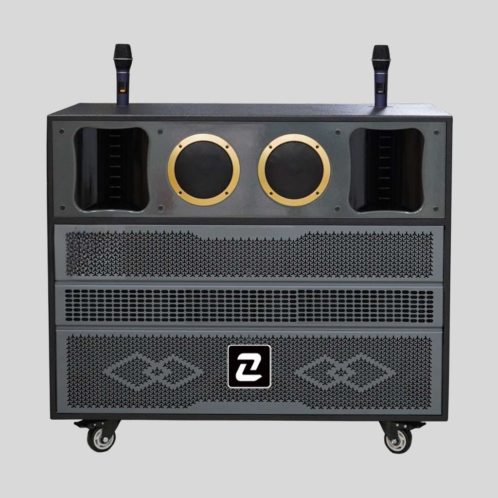 Loa kéo ZTO 188 bass đôi 50 kèm 2 micro